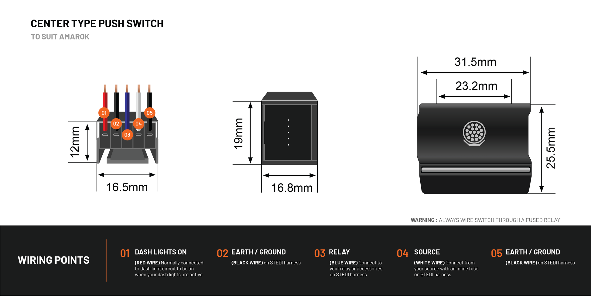 Center Switches | Amarok